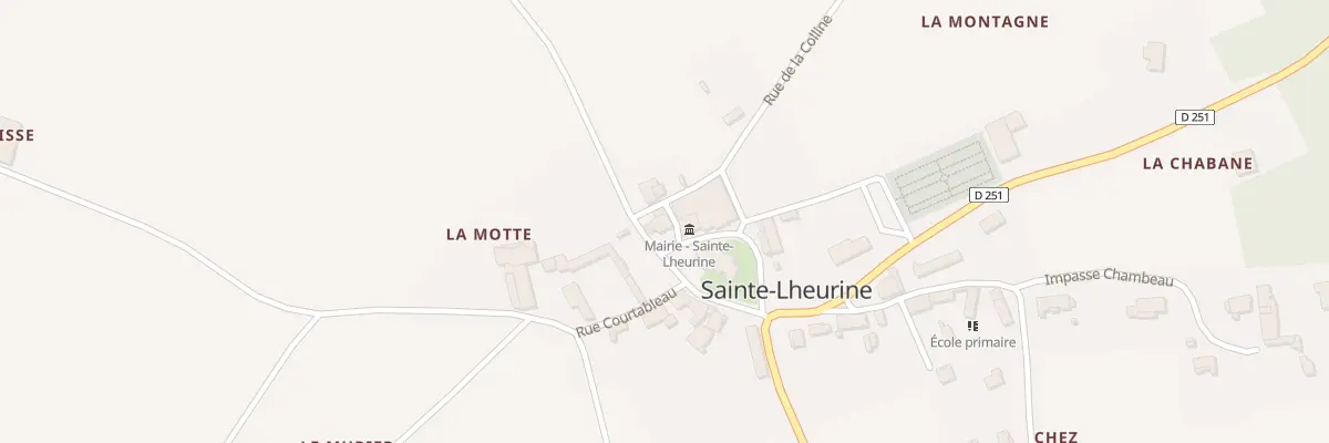 Plan du 5154 Le Bourg à Sainte-Lheurine