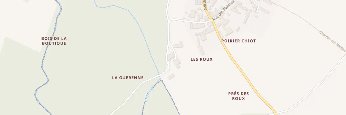 Plan du 2 Rue de la Guérenne au Seure