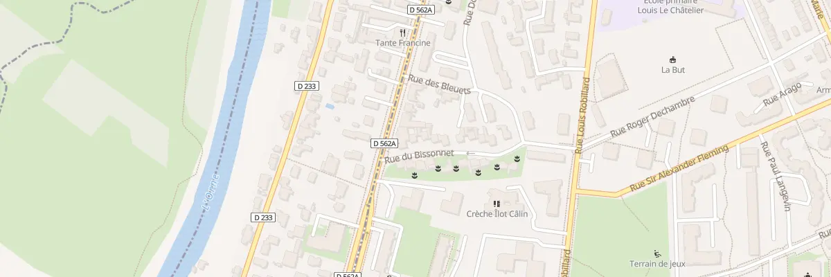 Plan du 3 Rue du Bissonnet à Caen