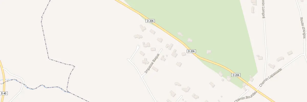 Plan du 2 Lot Baque à Navailles-Angos