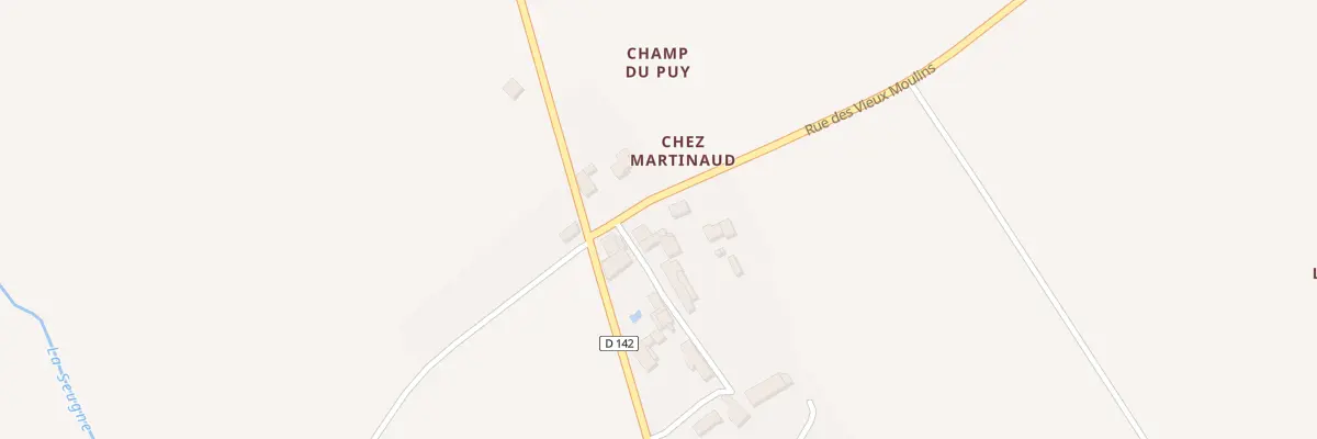 Plan du 1 Imp de Chez Martineau à Champagnac
