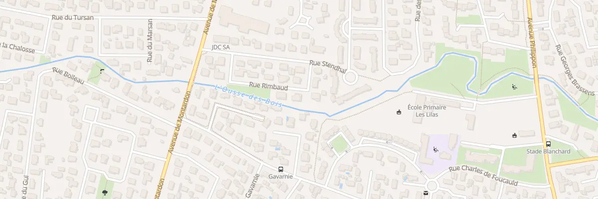 Plan du 7 Rue Rimbaud à Pau