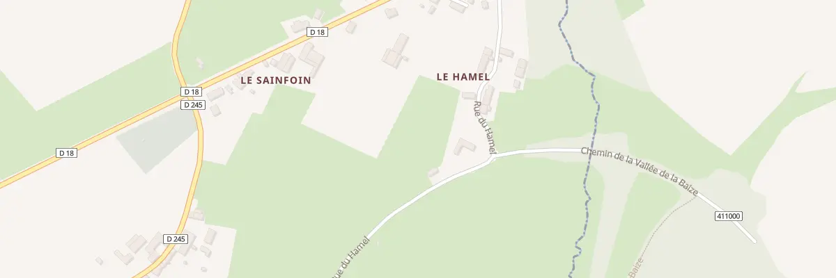 Plan du 5048 Le Hamel à Rapilly