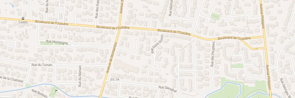 Plan du 11 Rue Saint-Simon à Pau