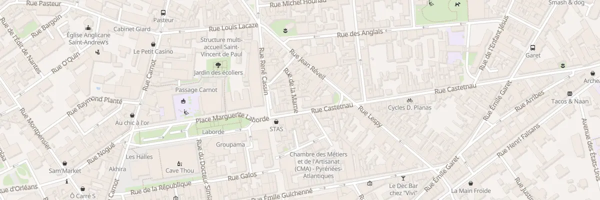 Plan du 60 Rue Castetnau à Pau