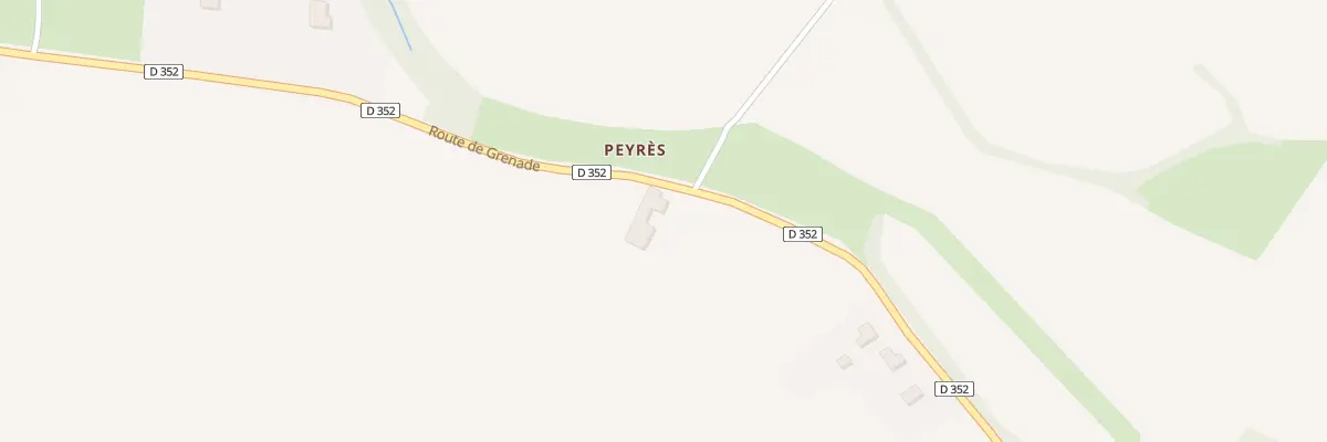 Plan du 1595 Rte de Grenade à Renung