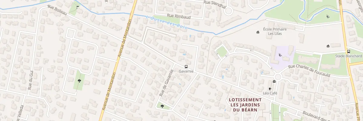 Plan du 44 Bd des Couettes à Pau