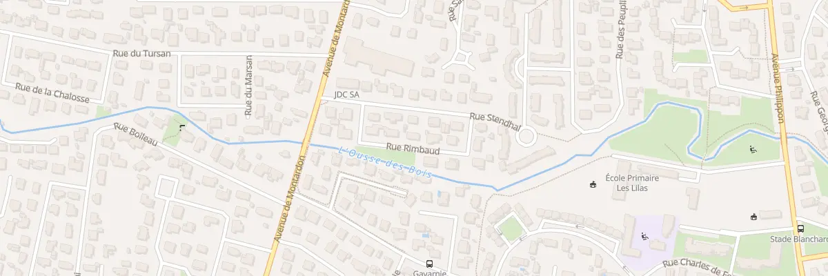 Plan du 8 Rue Rimbaud à Pau