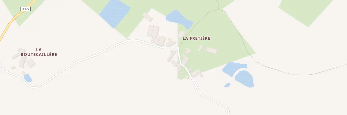 Plan du 1 La Fretiere à Chiché