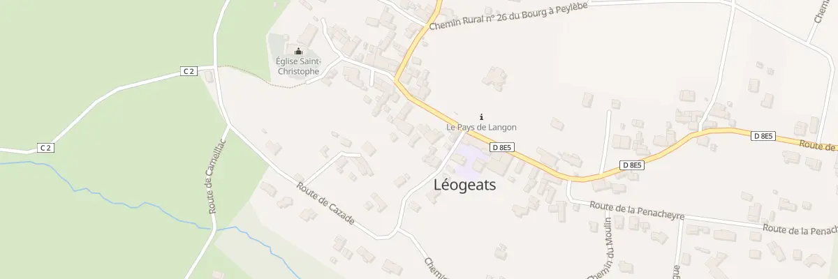 Plan du 4 Le Bourg à Léogeats