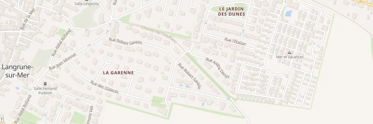 Plan du 13 Rue Robert Sarazin à Langrune-sur-Mer