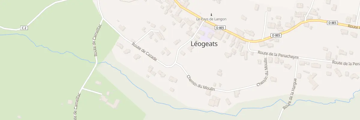 Plan du 33 Sansot à Léogeats