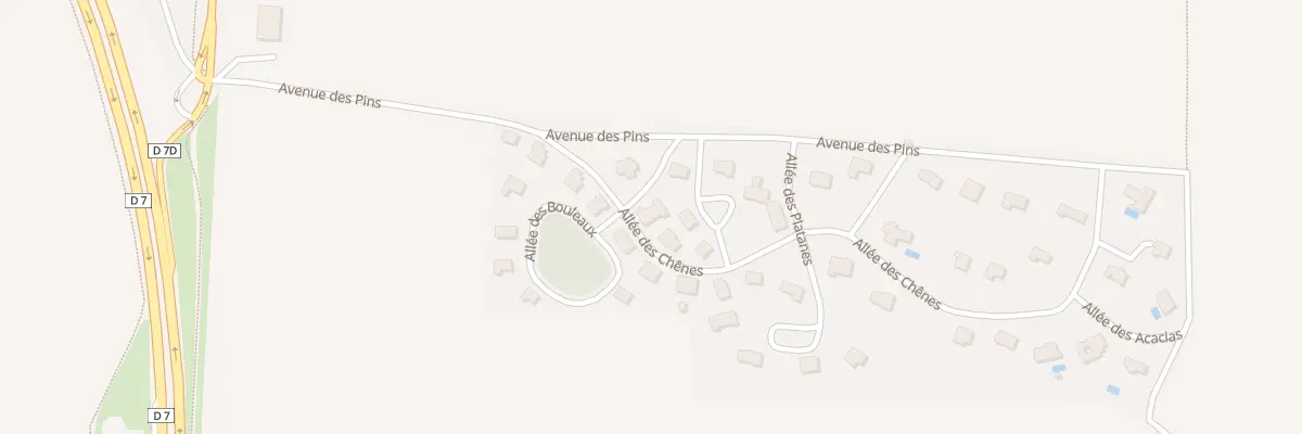 Plan du 13 All des Chênes à Mathieu
