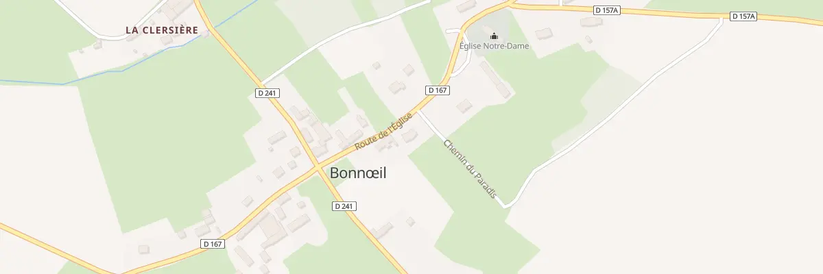 Plan du 2 Che du Paradis à Bonnœil