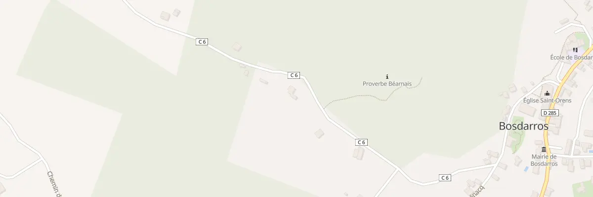 Plan du 405 Che de Bénacq à Bosdarros