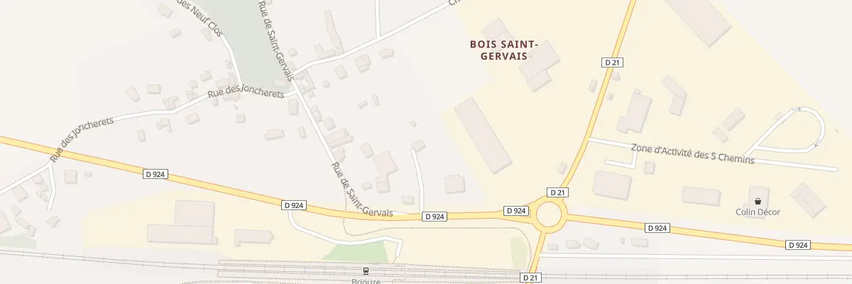 Plan du 2B Rue de Saint-Gervais à Briouze