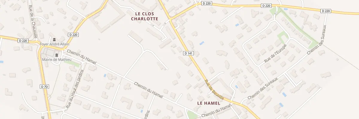 Plan du 8 Rue de Beuville à Mathieu