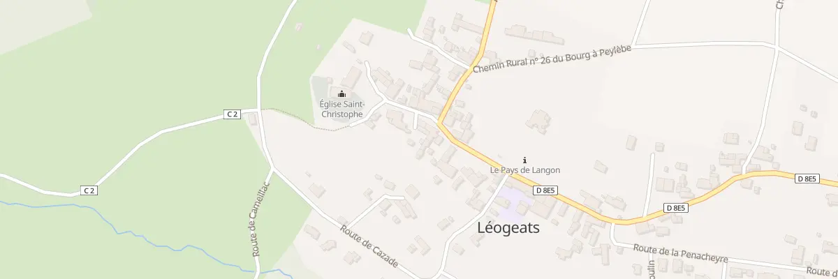 Plan du 3 Pl du Bourg à Léogeats