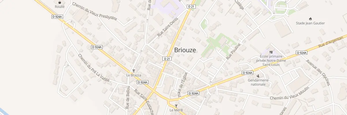 Plan du 6 Rue de Falaise à Briouze