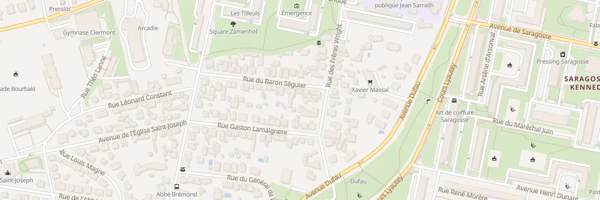 Plan du 7 Rue du baron Séguier à Pau