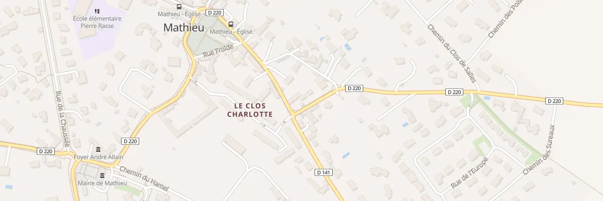 Plan du 3B Rue du 7 Juin 1944 à Mathieu