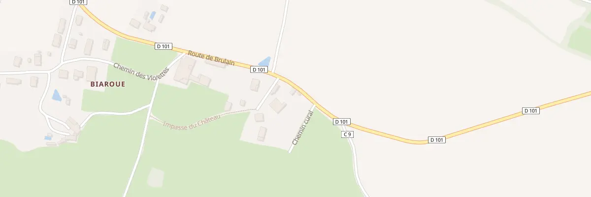 Plan du 1840 Rte de Brulain à Juscorps