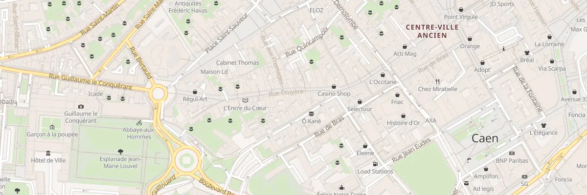 Plan du 9 Rue Écuyère à Caen