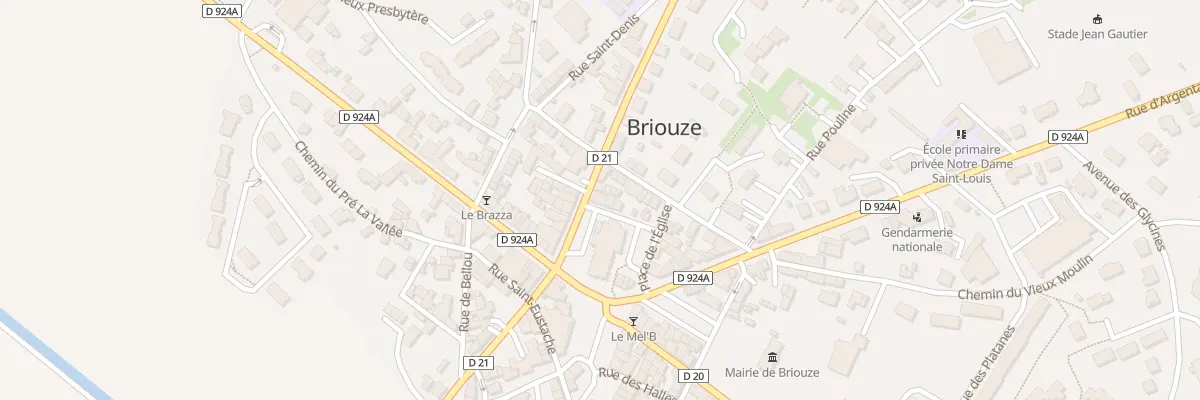 Plan du 13 Pl de l’Église à Briouze