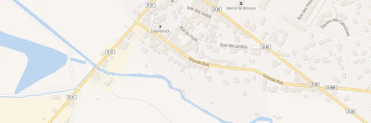Plan du 40 Gr Grande Rue à Briouze
