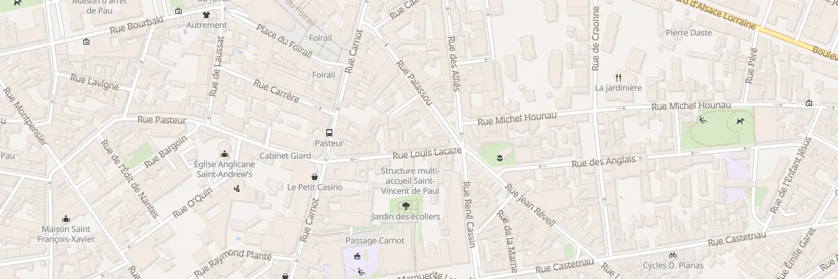 Plan du 10 Rue Louis Lacaze à Pau
