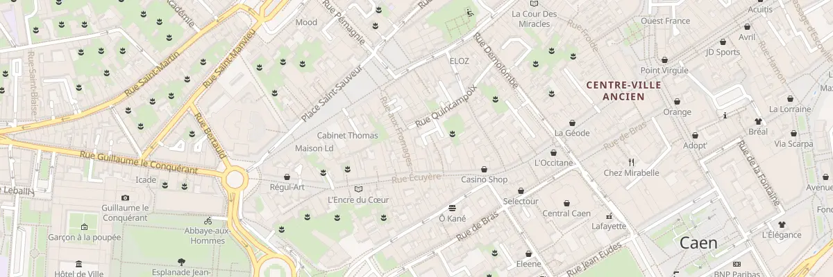 Plan du 19 Rue Quincampoix à Caen