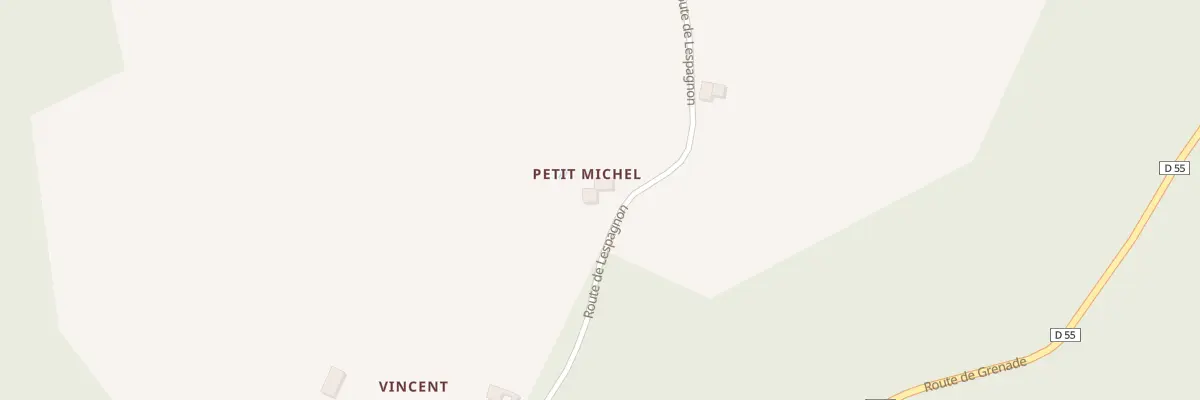 Plan du 2274 Rte de Lespagnon à Castandet