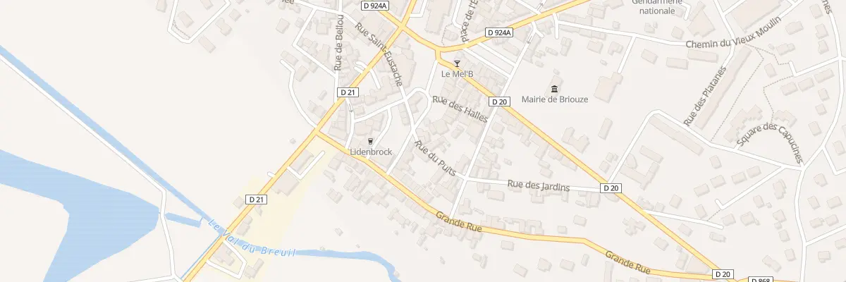 Plan du 1 Rue du Puits à Briouze