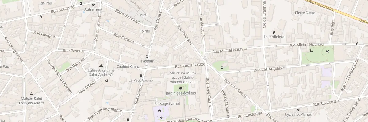 Plan du 12 Rue Louis Lacaze à Pau
