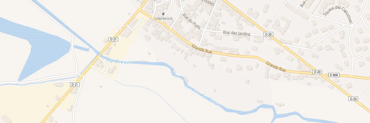 Plan du 42 Gr Grande Rue à Briouze