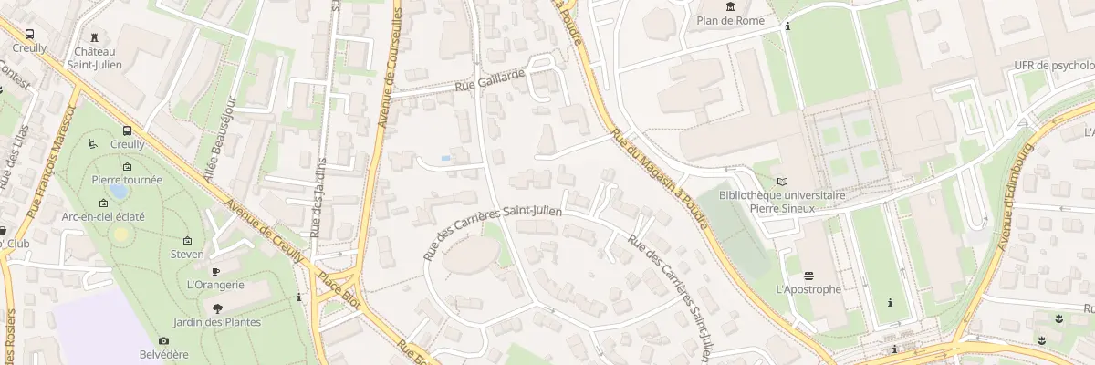 Plan du 28 Rue des Carrières Saint-Julien à Caen