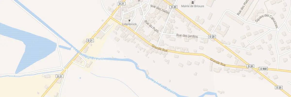 Plan du 38 Gr Grande Rue à Briouze
