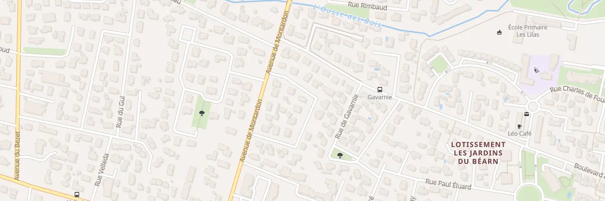 Plan du 11 Rue de Bagnères à Pau