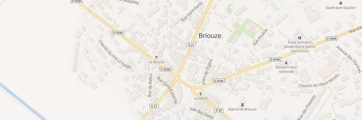 Plan du 9 Rue de Falaise à Briouze