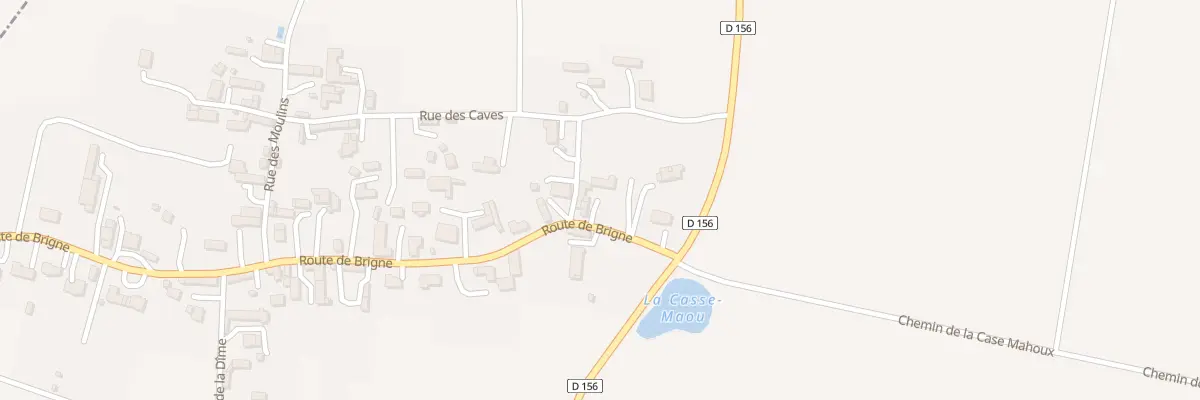 Plan du 3 Rte de Brigné à Tuffalun