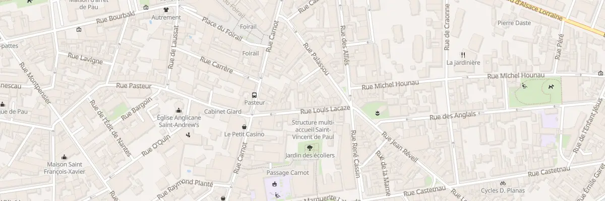 Plan du 16 Rue Louis Lacaze à Pau
