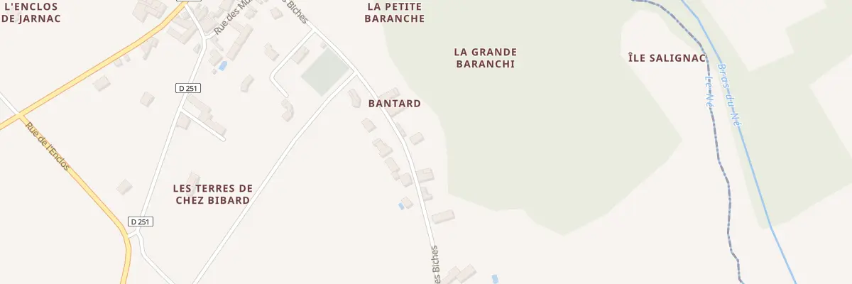Plan du 57 Rue du Pas des Biches à Celles