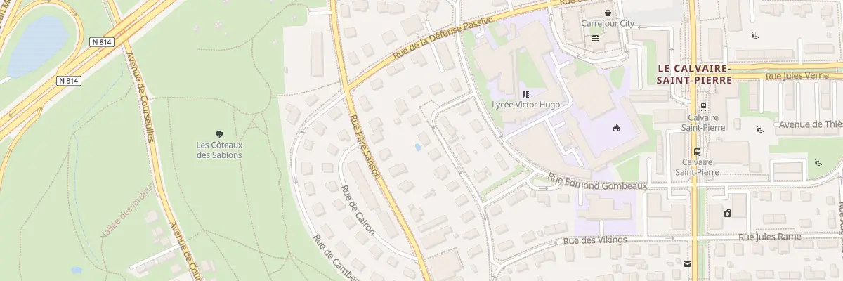 Plan du 21 Rue Lt J Formey de St Louvent à Caen
