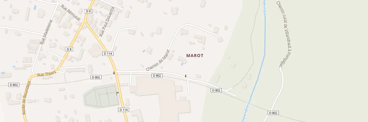 Plan du 10 Marot à Villandraut