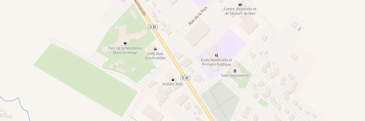 Plan du 37 Rue de Normandie à Bais
