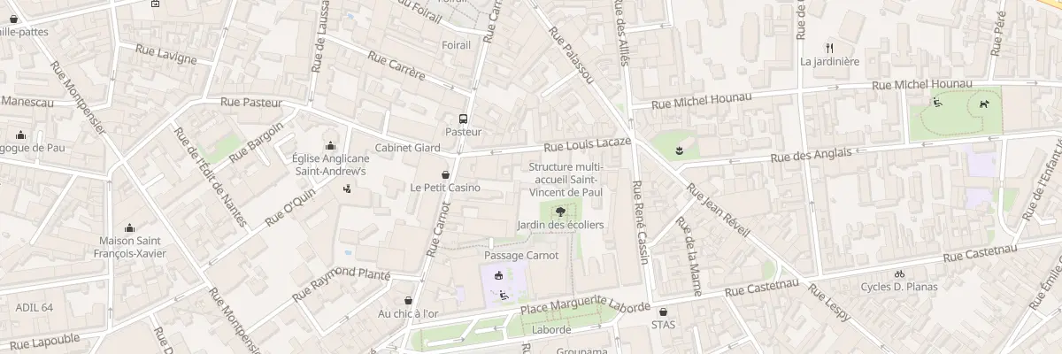 Plan du 11 Rue Louis Lacaze à Pau