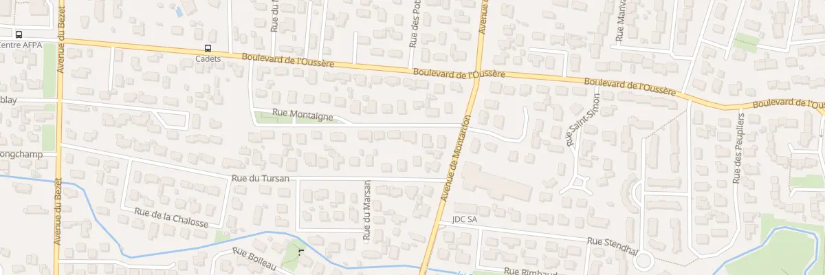 Plan du 5 Rue Montaigne à Pau
