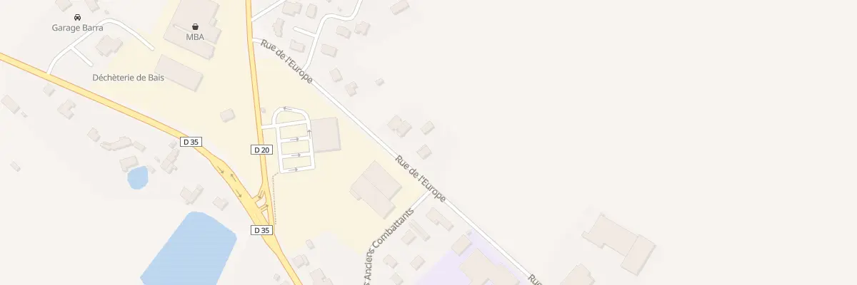 Plan du 10 Rue de l’Europe à Bais