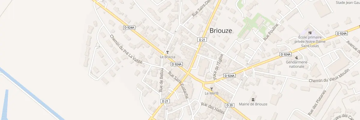 Plan du 8 Rue du Doc Petit à Briouze