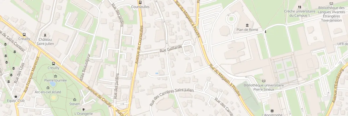 Plan du 14 Rue Malfilatre à Caen